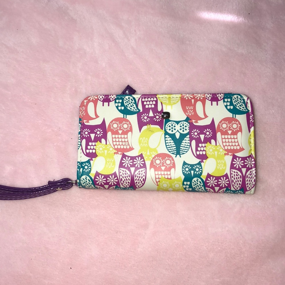 Purple Owl Wallet/Wristlet